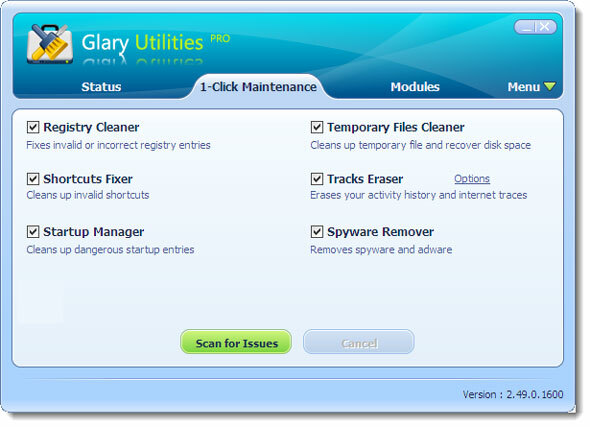 Mantenha o seu PC funcionando sem problemas com o Glary Utilities Pro glary utilities01