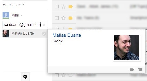 Como encontrar o endereço de email real de alguém no Gmail Encontrar o endereço de email real no Gmail Google Hangouts