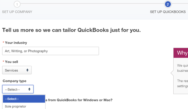 1 QuickBooks Online - perguntas personalizadas