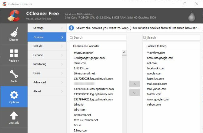 6 dicas e truques do CCleaner para limpar efetivamente o computador 06 cookies do CCleaner