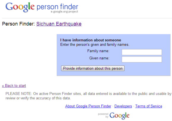 Como usar o Google Person Finder para localizar entes queridos após um desastre googlepersonfinder5