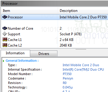 Obtenha informações detalhadas sobre o seu sistema operacional e hardware com o PC Wizard detailesprocessor