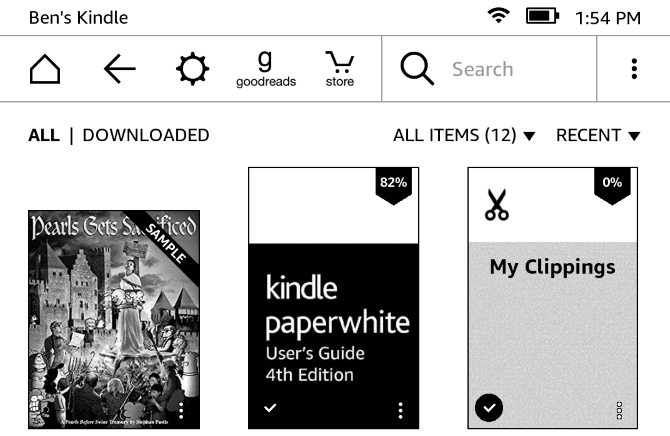 Como configurar e usar o Kindle Paperwhite 12 Paperwhite Library