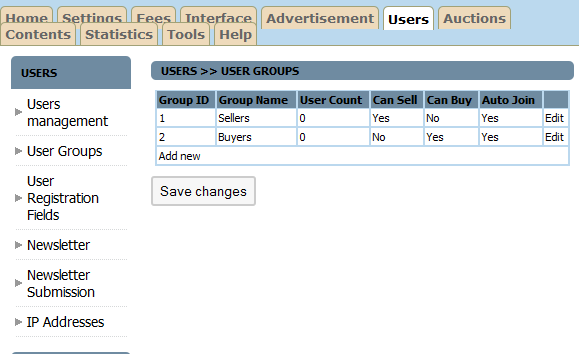 site de leilão de hospedagem