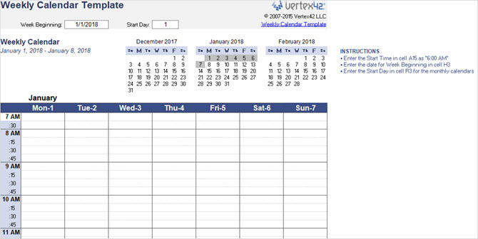 melhores modelos de calendário do microsoft office