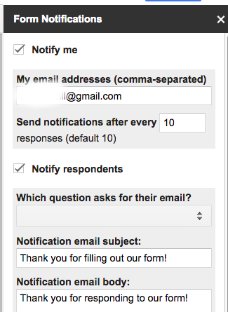 Sobrecarregar seus formulários do Google e aproveitar melhor as notificações de formulário