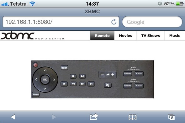 iphone remoto xbmc grátis