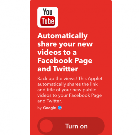 youtube ifttt compartilhar no twitter e facebook