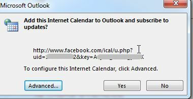 exportar calendário do facebook para o gmail