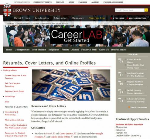 Brown University retomar recursos