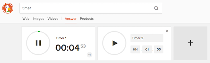 temporizador duckduckgo