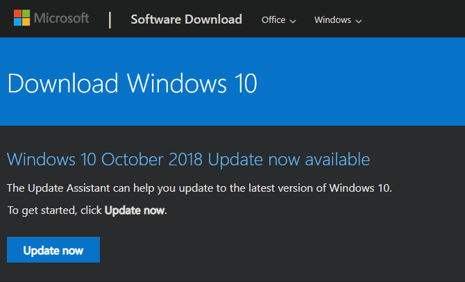 Windows 10 Download da versão mais recente