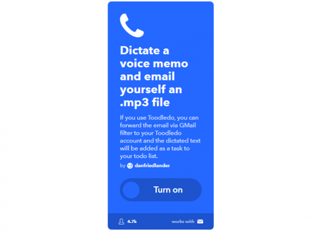 O melhor guia IFTTT: use a ferramenta mais poderosa da Web como um Pro 34IFTTT VoiceMemoToEmail