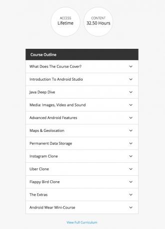 Crie aplicativos Android com cobertura de gráfico com lições do instrutor com melhor classificação Rob Percival android n course stack