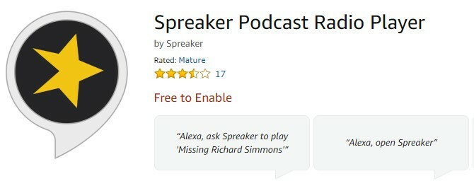 Spreaker para amazon echo podcasts