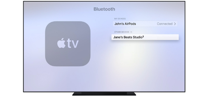 Como emparelhar AirPods com Apple TV