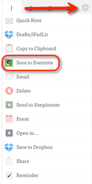 Rascunhos evernote