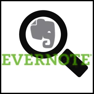 recurso de pesquisa do evernote