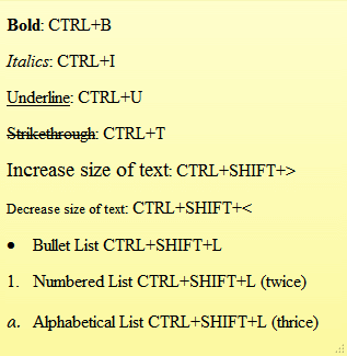 Sticky formatado