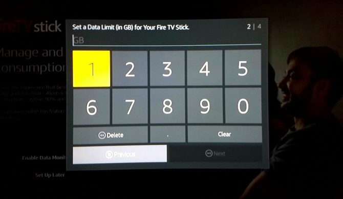 Configurando o Amazon Fire TV Stick: defina um limite de dados para o Fire TV Stick