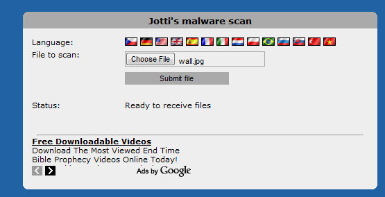 scanner de vírus da web