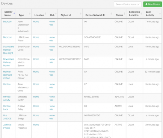 Como configurar e usar a lista de dispositivos do seu sistema Samsung SmartThings