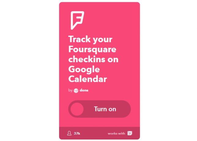 O melhor guia IFTTT: use a ferramenta mais poderosa da Web como um profissional 11IFTTT FoursquareToGoogleCal