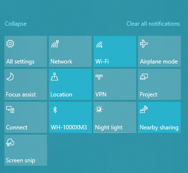 Modo de avião do Windows 10