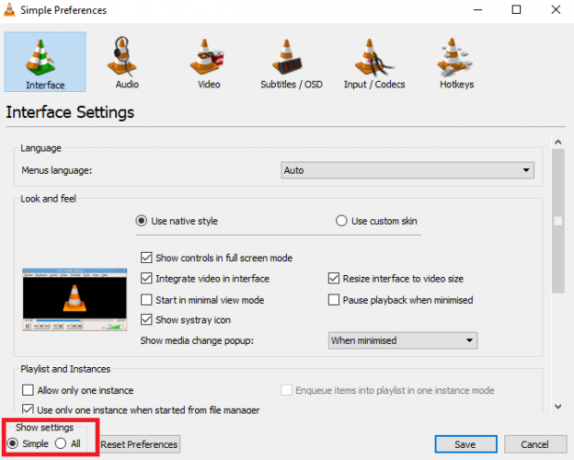 Como girar arquivos de vídeo no seu Mac e PC vlc settings all 624x500