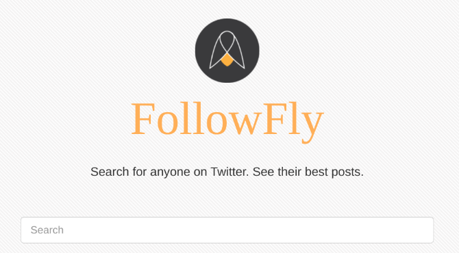 FollowFly encontra os tweets de qualquer usuário do Twitter com mais retweets ou mais curtidas no ano passado