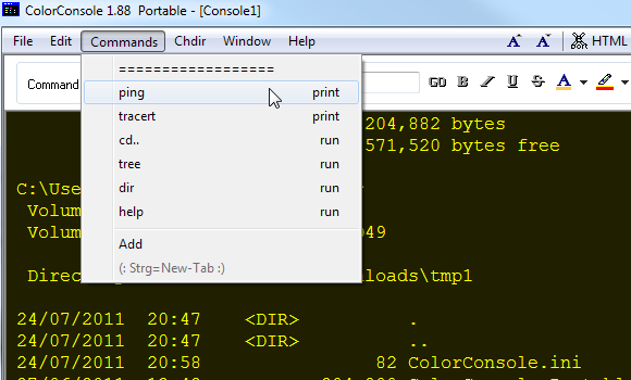 console alternativo para windows