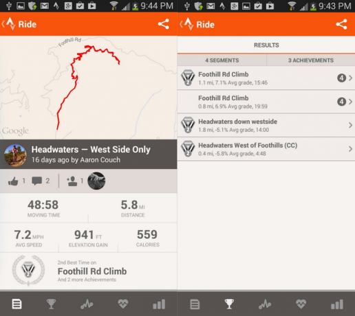 4 Strava - Ver passeio e segmentos