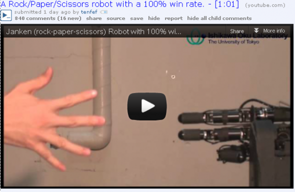 IAmA com Firefox para a equipe Android, Rock Paper Scissors Robots & More [Best Of Reddit] rockpapersciccorsrobotreddit e1340912158200