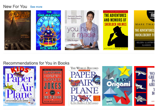 recomendações da amazon