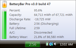 Duas substituições para o medidor de bateria do laptop Windows