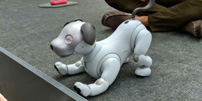 sony aibo robô de estimação cão