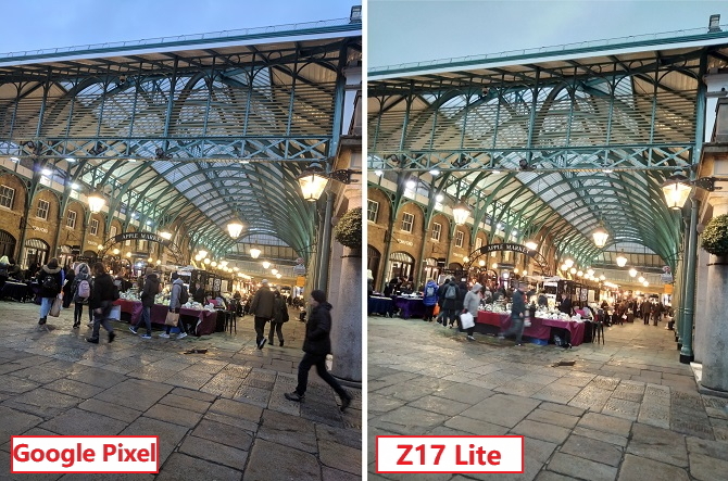 Nubia Z17 Lite: dispositivo principal por um preço razoável Z17 Lite Photo Comparation