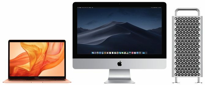 Computadores MacBook, iMac e Mac Pro