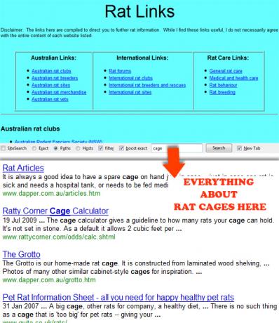 Pesquise em todos os lugares: pesquise o conteúdo vinculado à página da web atual, pesquise em todos os lugares 01