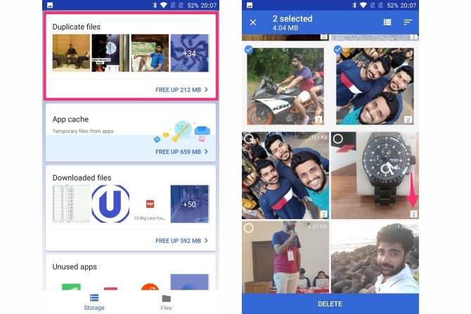 recursos dos arquivos do google go app