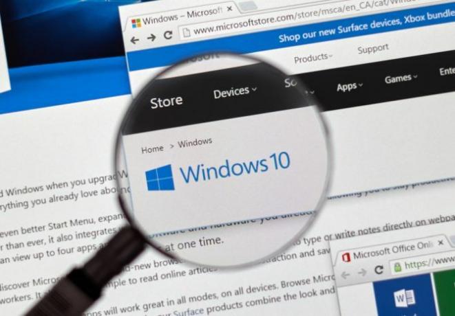 segurança da lupa do windows 10