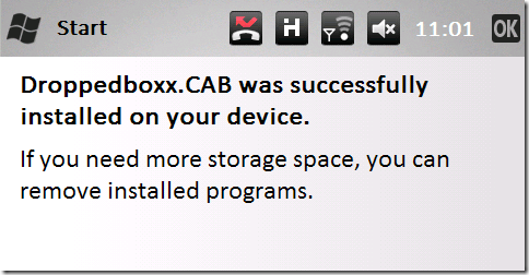 dropbox do windows mobile