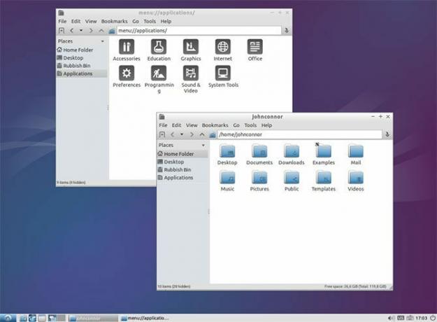 Esta é uma captura de tela do Lubuntu, um sabor leve do Ubuntu