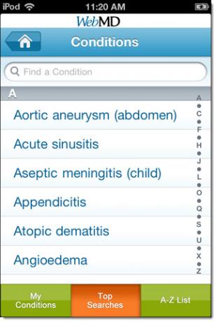 aplicativo webmd ipad