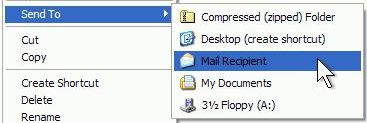 Vista de e-mail padrão do Gmail