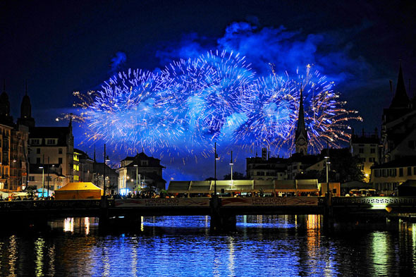 Como fotografar um Fireworks Display blue