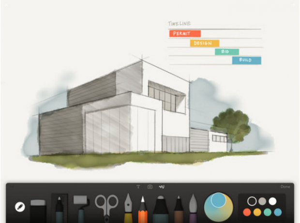 Papel do aplicativo para iOS por FiftyThree