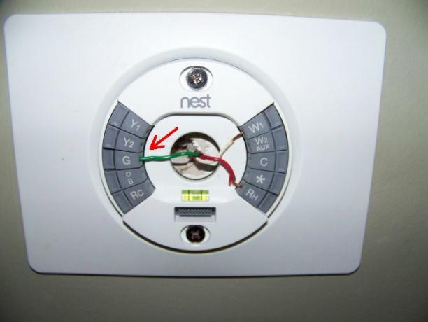 Diagrama de instalação do termostato inteligente Nest