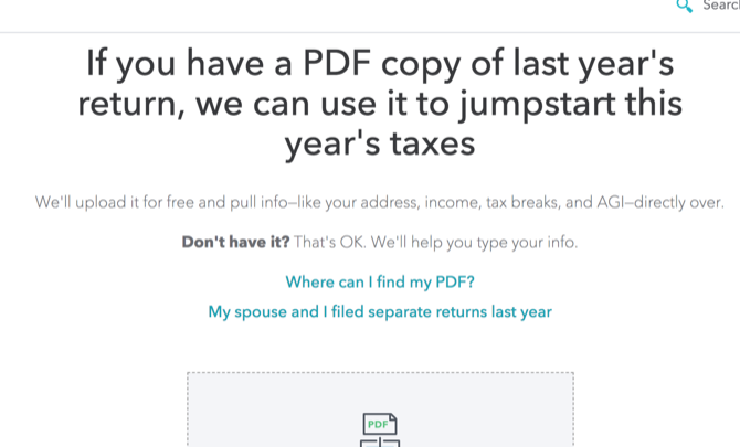 guia turbotax - Carregue um PDF para preencher previamente os campos TurboTax