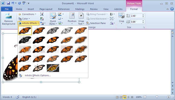 captura de tela do microsoft word